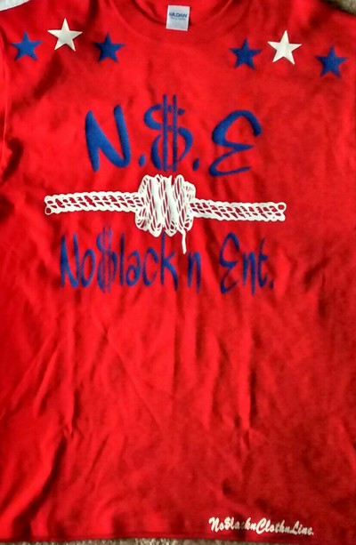 N$E No$lacknEnt. (Red,RoyalBlue&White) Business T-shirt.