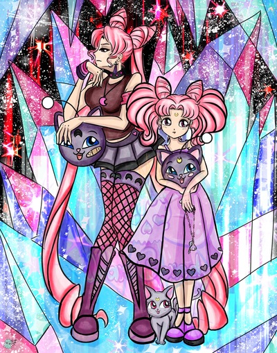 Wicked Lady & Chibiusa 5x7 Print