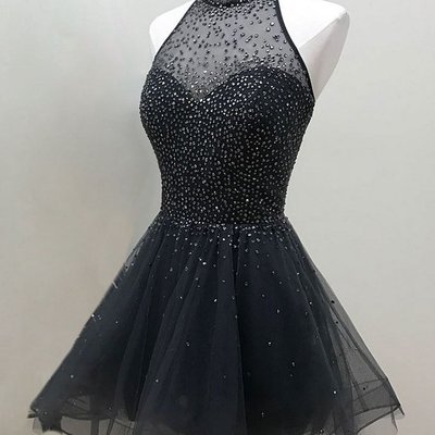 Beading homecoming dresses,pretty party dress,charming homecoming dress,graduation dress,homecoming dress,short prom dress d71 - Thumbnail 2