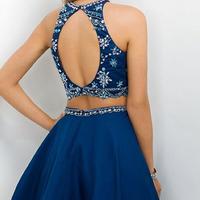 Royal Blue Homecoming Dresses,Pretty Party Dress,Charming Homecoming Dress,Graduation Dress,Homecoming Dress,Short Prom Dress D74 - Thumbnail 1
