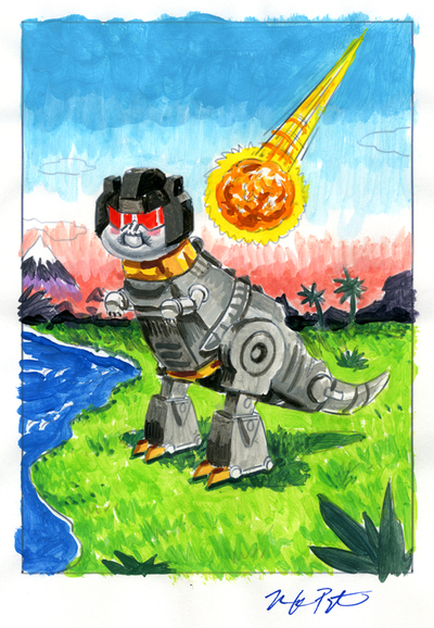 Grim LUKE / Extinct SEAN Color Rough - Trashformers Series 1 2017