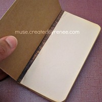 Handmade Mini Salvaged Scrap Journal - Thumbnail 3