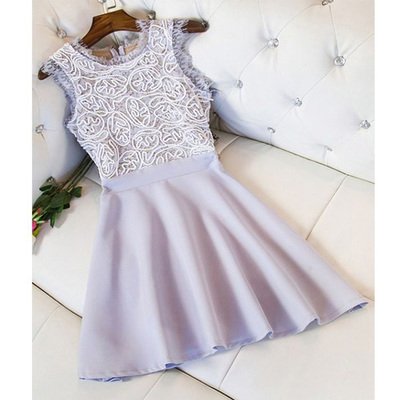 Cheap homecoming dress, junior homecoming dress, lovely homecoming dress, lace homecoming dress, occasion dress, short homecoming dress, PD15142