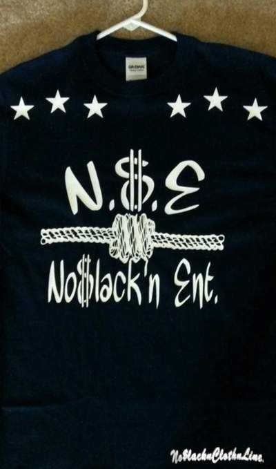 N$E No$lacknEnt. (NavyBlue&White) Business T-shirt.