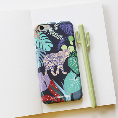 Jungle series, hello leopard iphone 6/6s 7/7s case - Thumbnail 1