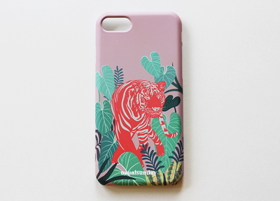Jungle Series, Aloha Tiger iphone 6/6s 7/7s case