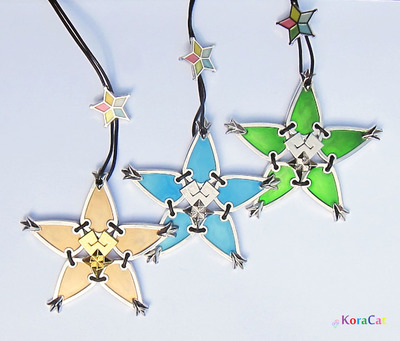 Kingdom Hearts: Wayfinder Charm Necklace (Full 3 Set)