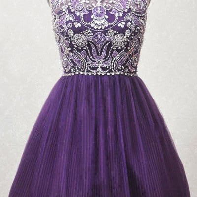 pretty beading homecoming dress,sexy party dress,charming homecoming dress,pretty graduation dress,homecoming dresses ,h76 - Thumbnail 3