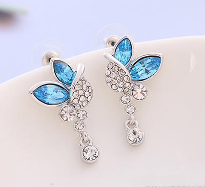 Crystal Petal Handmade Earring Premium Gemstone Earring Stud Earring Dangle Earring for Women&Girls