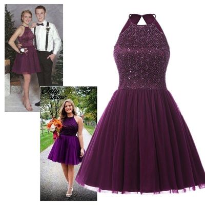 Halter Beading Homecoming Dress,Sexy Party Dress,Charming Homecoming Dress,Pretty Graduation Dress,Homecoming Dresses ,H79