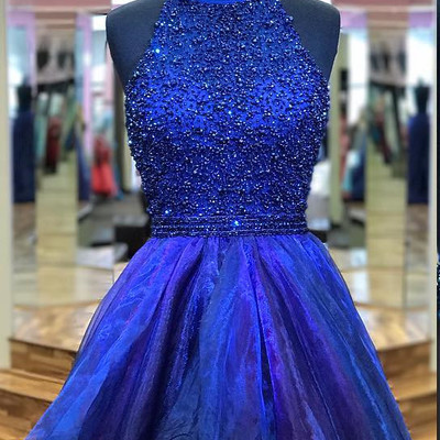 Halter tulle homecoming dress,sexy party dress,charming homecoming dress,pretty graduation dress,homecoming dresses ,h81 - Thumbnail 4