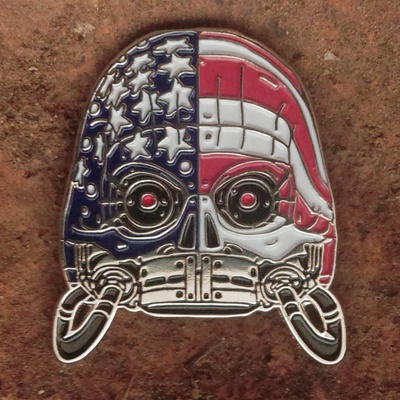 M.A.R.K. 13 (Hardware) Robot Skull - 1.5" Enamel Pin
