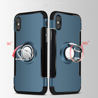 Anti Drop iPhone X 8 7 6 Plus Samsung Note 8 Case With Round Magnetic Buckle - Thumbnail 1