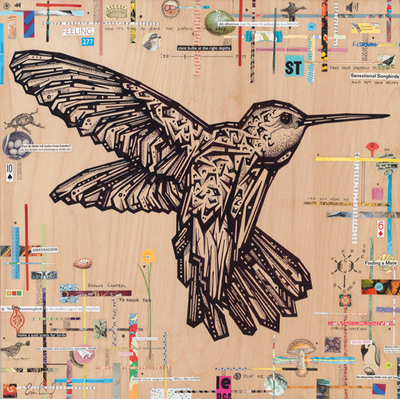 "Sugar Ray" Print on Wood 10"