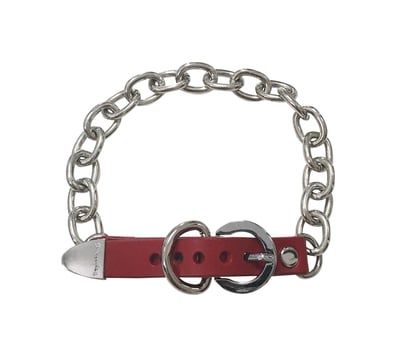 VIV Choker ( Red + Silver )