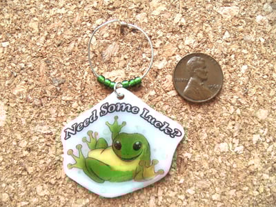 Lucky Frog Wine Charm (Last Chance)