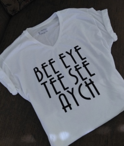 BEE EYE TEE SEE AYCH Tshirt