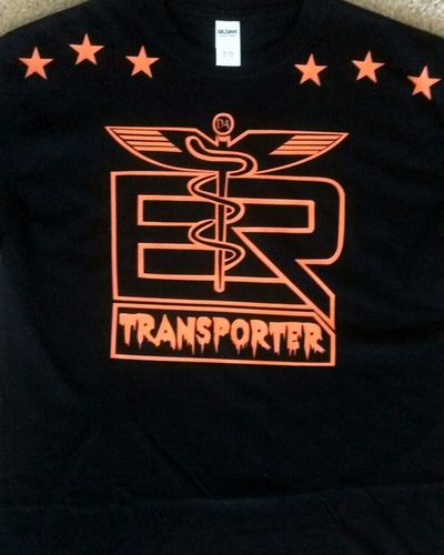E.R DaTransporter (Black&Orange) Artist T-shirt.