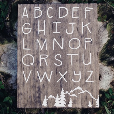 ALPHABET PLAQUE