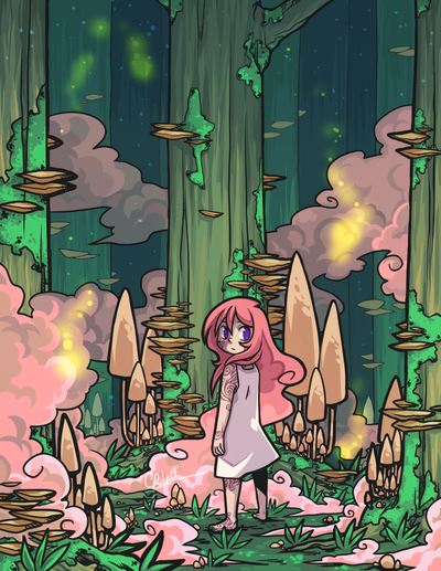 MEGA SALE!! CLEARANCE!! - ORIGINAL - Mushroom Forest Print