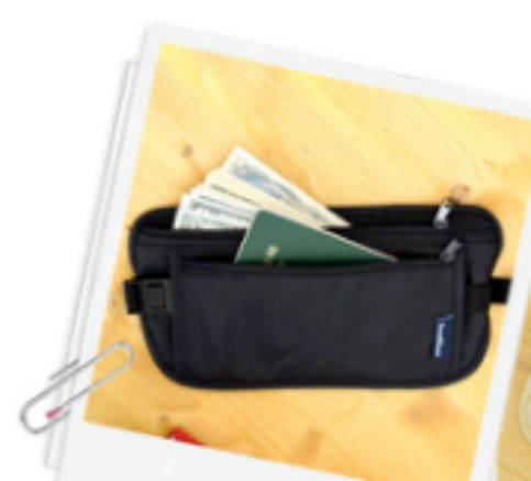 BLACK COLOR Organizer Travel Convenient Multiple Use Waist Bag