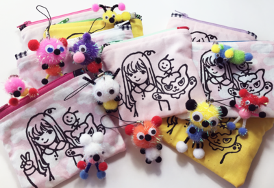 Handmade zipper pouch