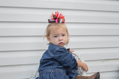 Pumpkin Spice Love Funky Loop Bow