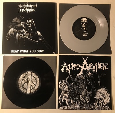 Extinction of mankind / apocalypse - split 7"