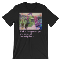 Short-Sleeve Unisex T-Shirt "Dangerous Pet" - Thumbnail 1