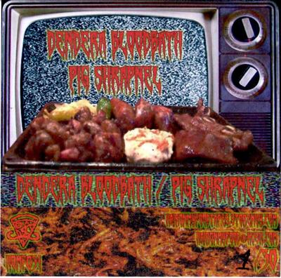 HOMF031 - Dendera Bloodbath / Pig Shrapnel split c23 cassette