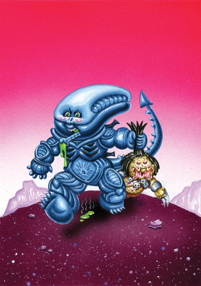 GINA Morph / Alien AILEEN Final Art - Horrorible Kids - Series 2 2017