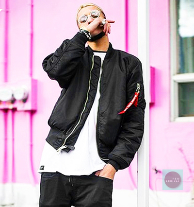 Free Shipping-BOMBER JACKET IN MA1 POCKET