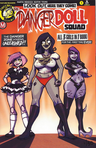DANGER DOLL SQUAD 1 - JMart exclusive remarked cover