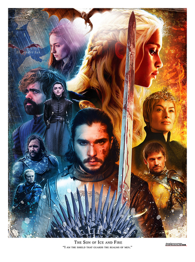The Son of Ice and Fire Lithograph