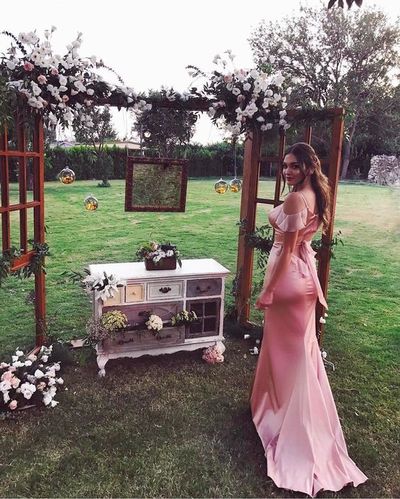 Elegant Spaghetti Straps Long Prom Dresses