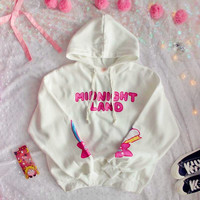 MIDNIGHT LAND Stars Printed Hoodie Sweatshirt - Thumbnail 1