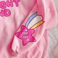 MIDNIGHT LAND Stars Printed Hoodie Sweatshirt - Thumbnail 4