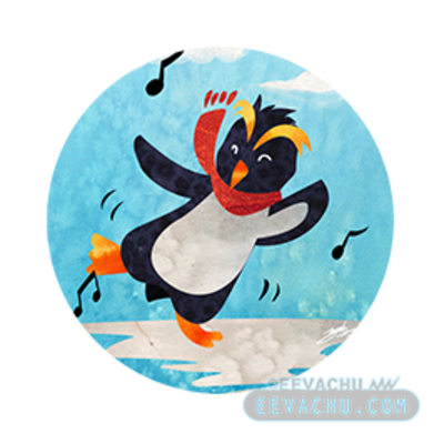 Dancey pengi button - Thumbnail 2