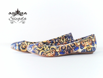 Exploding Tardis Ballet Flats