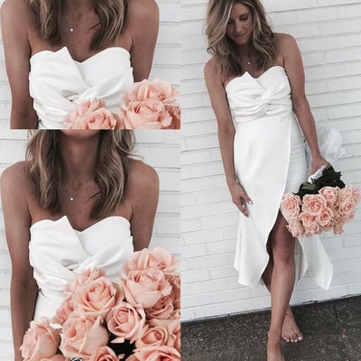 Unique white prom dresses party dresses - Thumbnail 5