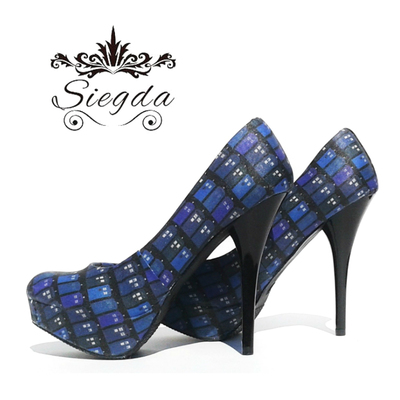 Tardis Blues Platform Heels