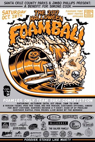 Foamball Surf contest poster