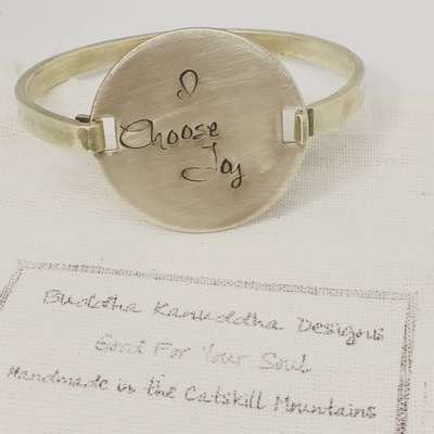 I choose Joy Hand Stamped Bracelet