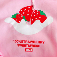 Free Shipping Strawberry Printed Hoodie Sweatshirt - Thumbnail 4