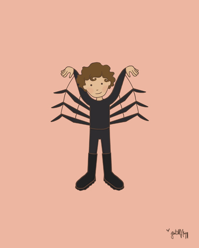 Dress Up Spider Print