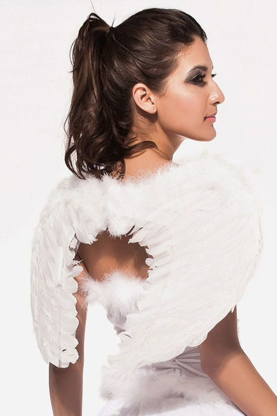 Feather Angel Wings - White