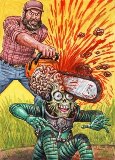 2017 MARS ATTACKS THE REVENGE #46 Highly Detailed Color Rough