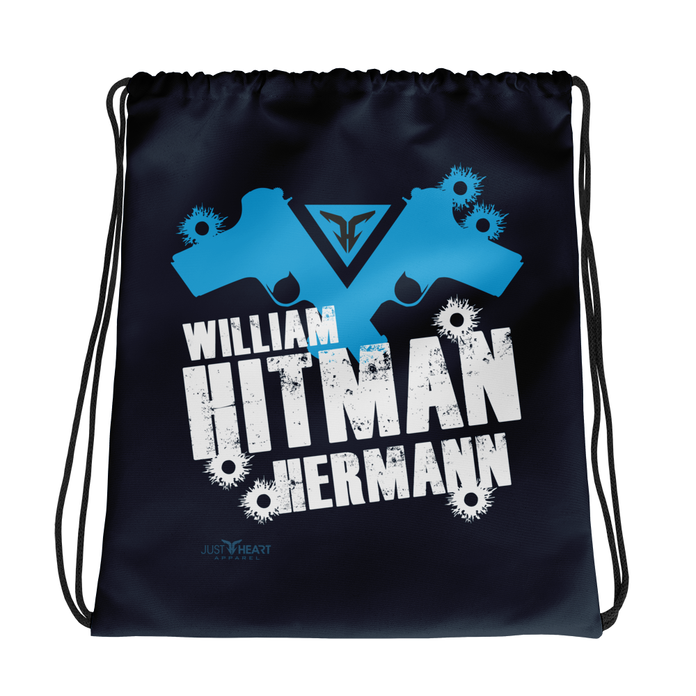 Hitman Hermann sublimated drawstrings bags