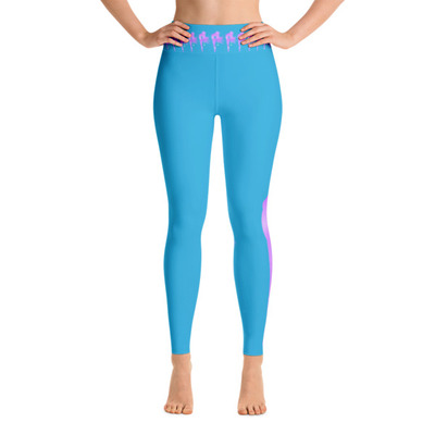 Blue Bong Babe Yoga Leggings