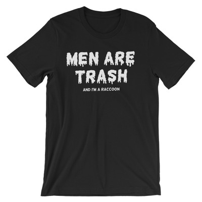 Men are trash Short-Sleeve Unisex T-Shirt black and pink
